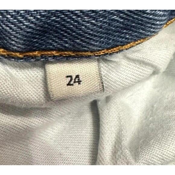 Fiorucci Italy Womens Ladies Juniors Salt‎ & Pepper YVES Slim Crop Jeans Size 24 - Picture 6 of 9